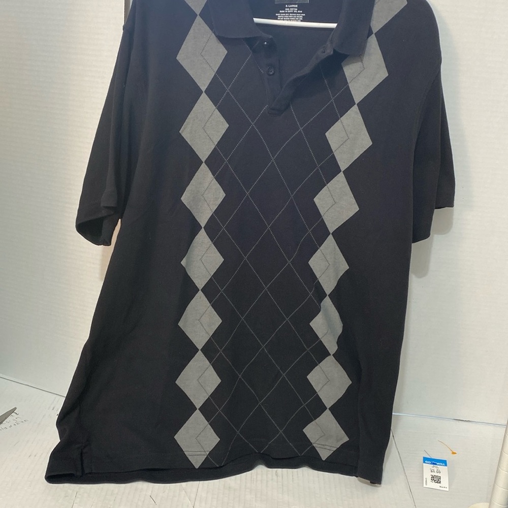 Alfani. Polo Shirt size XL Black
